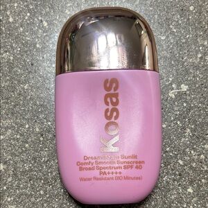 Kosas Sunlit SPF 40 Sunscreen in Pink with Metallic Cap